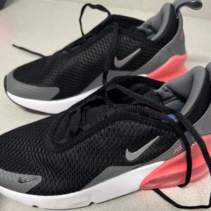 Nike Black and Pink Air Max 270 Sneakers